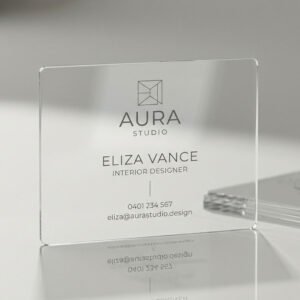 Transparent Business Cards